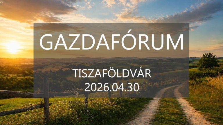 Tiszaföldvár – Gazdafórum
